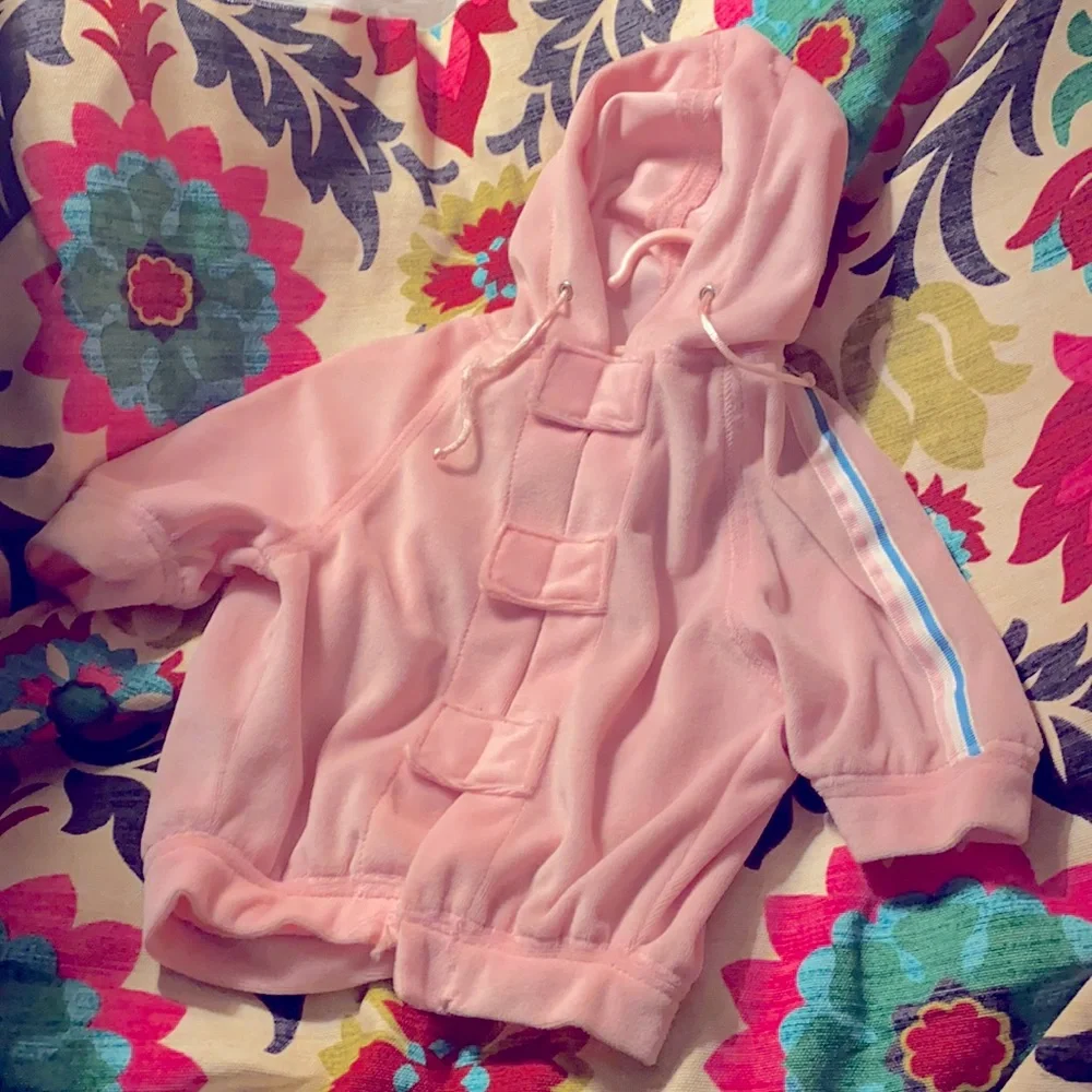 PINK VELOR HOODIE TRACKSUIT JACKET HOODIE BARBIE PINK ⭐️⭐️⭐️⭐️⭐️